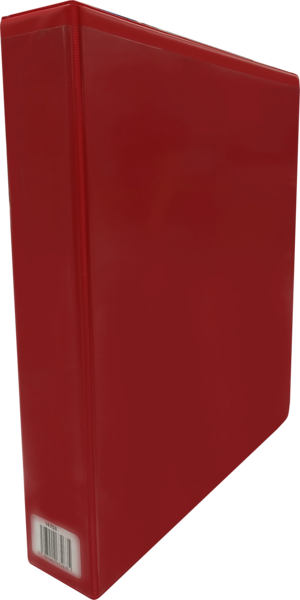 CARPETA 1 1/2" HERR D CON VENTANA ROJA