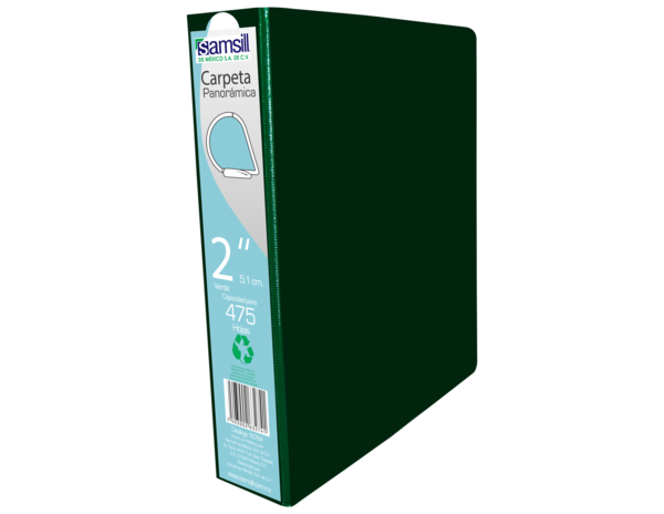 CARPETA 2" HERR D CON VENTANA VERDE