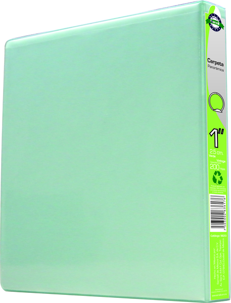 CARPETA 1" HERR O CON VENTANA  VERDE VINTAGE
