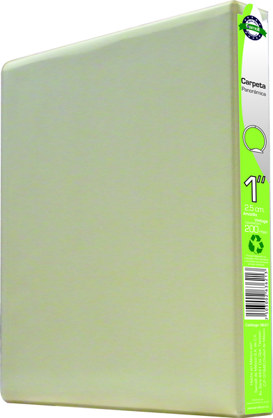 CARPETA 1" HERR O CON VENTANA  AMARILLO VINTAGE