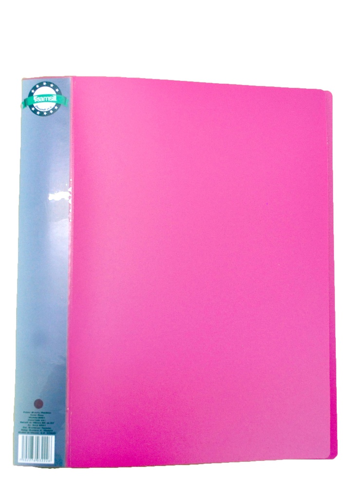 FOLDER BROCHE METÁLICO ROSA ( PALANCA) TAMAÑO CARTA