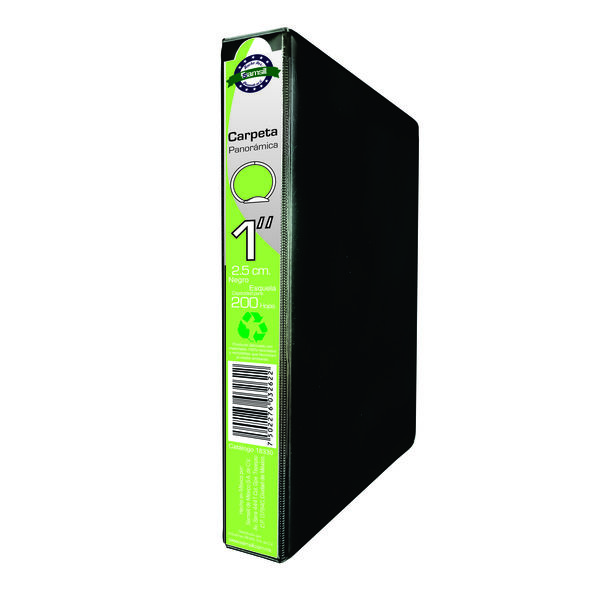 CARPETA 1" ESQUELA HERR O CON VENTANA NEGRA 