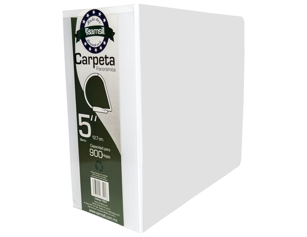 CARPETA 5" HERR D CON VENTANA BLANCA