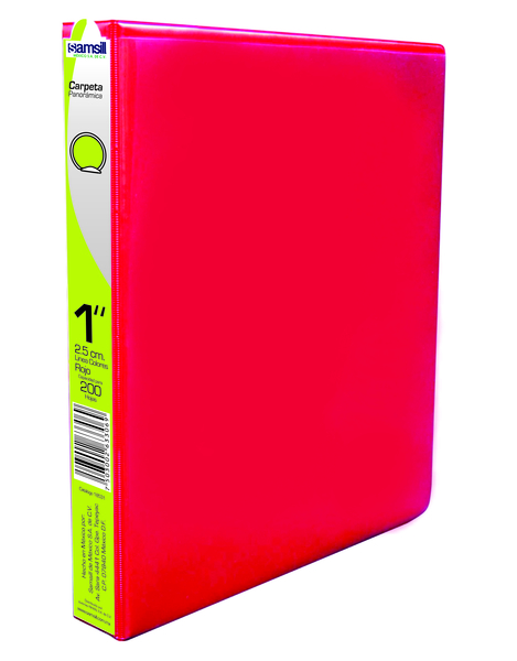 CARPETA 1" HERR O CON VENTANA ROJO ESP 