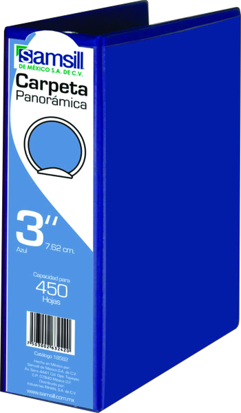 CARPETA 3" HERR O CON VENTANA AZUL