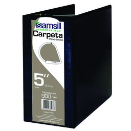 [16800] CARPETA 5" HERR D CON VENTANA NEGRA