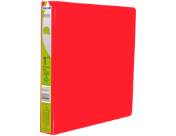 [16731] CARPETA 1" HERR D CON VENTANA  ROJO ESPECIAL 