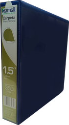 [16752] CARPETA 1 1/2" HERR D CON VENTANA AZUL 