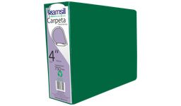 [16794] CARPETA 4" HERR D CON VENTANA VERDE