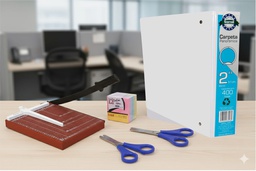 [CMB_GLL_CRP_BLK_TJ] Combo Guillotina + Carpeta + Block Adhesivo + Tijeras