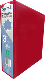 [16783] CARPETA 3" HERR D CON VENTANA ROJA