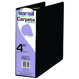 [16790] CARPETA 4" HERR D CON VENTANA NEGRA