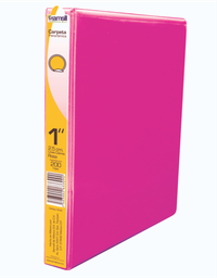 [18538] CARPETA 1" HERR O CON VENTANA ROSA MEX