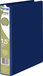 [18552] CARPETA 1 1/2" HERR O CON VENTANA AZUL