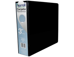 [18580] CARPETA 3" HERR O CON VENTANA NEGRA